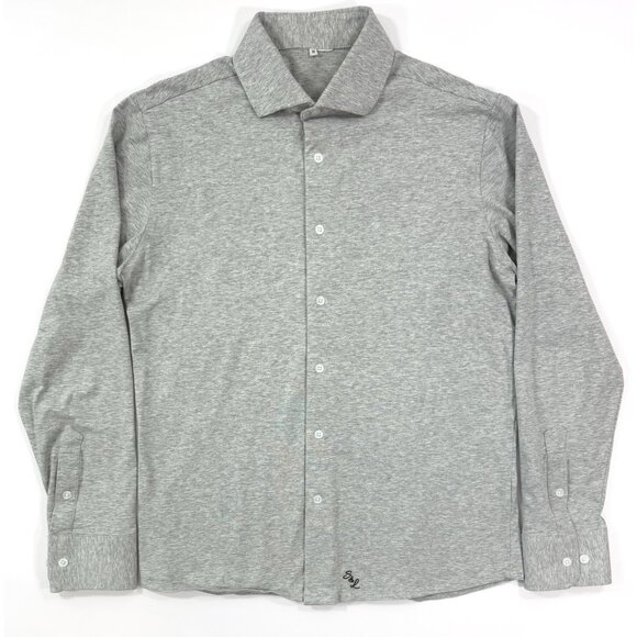 State Liberty Mens Shirt Button Up Sz Medium Slim 4-Way Stretch Performance Gray - Picture 1 of 9